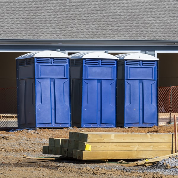 are there any restrictions on where i can place the portable toilets during my rental period in Stonewall